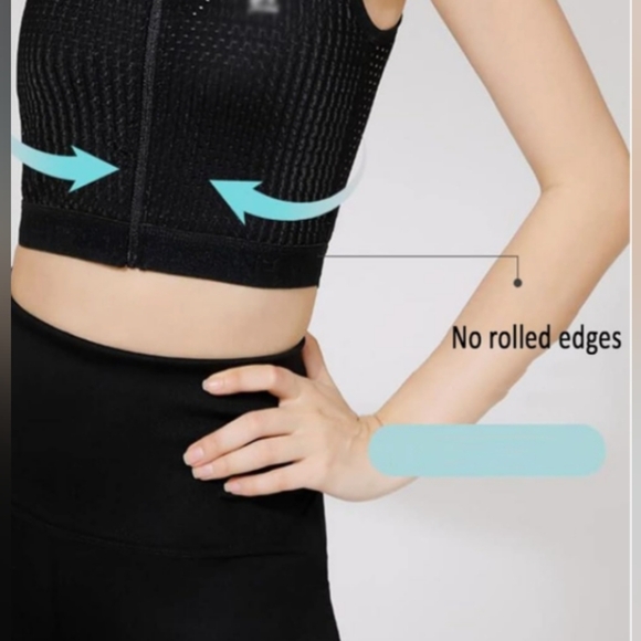 Chest Binder Zip Up Chest Binder Quick-Drying Adjustable Sz 2XL Black NWT - Picture 11 of 14